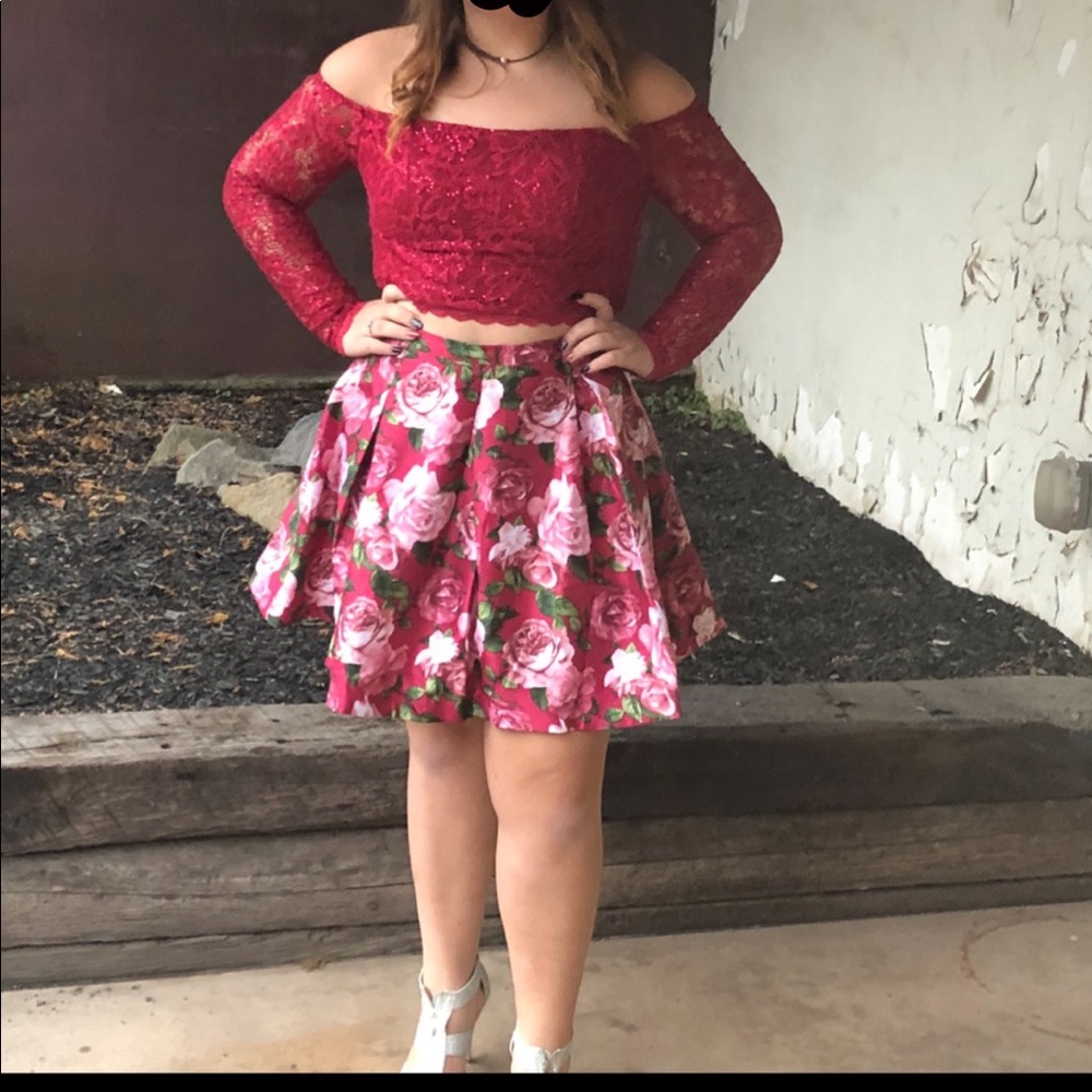 2 piece semi dress
